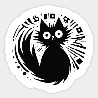 This Cat is Frazzled Sticker